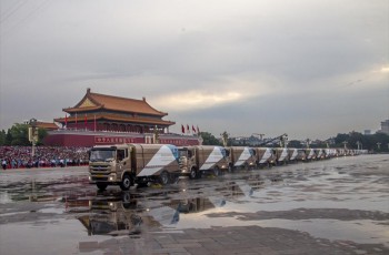 第零方阵！比亚迪纯电动环卫车护航九三阅兵